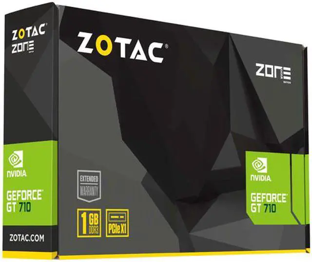 Alt view image 9 of 9 - ZOTAC GeForce GT 710 1GB DDR3 PCI Express x1 Graphics Card ZT-71304-20L