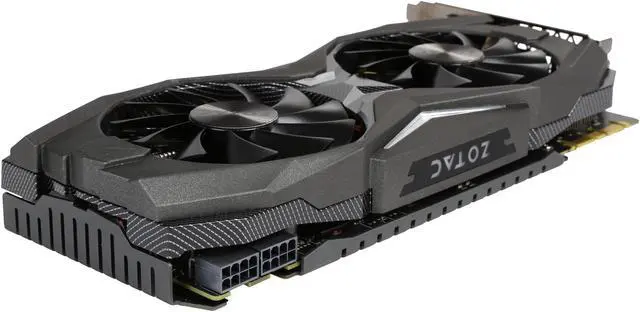 Alt view image 5 of 6 - ZOTAC GeForce GTX 1080 AMP! Edition, ZT-P10800C-10P, 8GB GDDR5X IceStorm Cooling, Metal Wraparound Carbon ExoArmor Exterior, Ultra-wide 100mm Fans, Spectra Lighting, PowerBoost, FREEZE Fan Stop