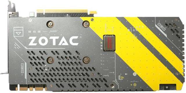 Alt view image 5 of 8 - ZOTAC GeForce GTX 1070 AMP! Edition, ZT-P10700C-10P, 8GB GDDR5 IceStorm Cooling, Metal Wraparound Carbon ExoArmor exterior, Ultra-wide 100mm Fans, Spectra Lighting, PowerBoost, FREEZE fan stop