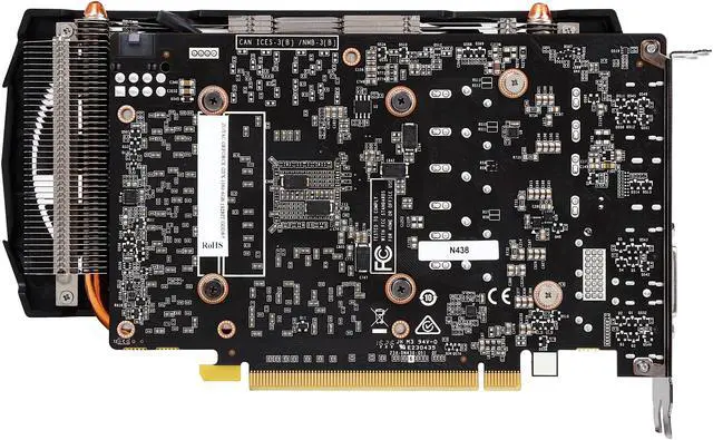 Alt view image 4 of 6 - ZOTAC GeForce GTX 1060 AMP!, ZT-P10600B-10M, 6GB GDDR5 Super Compact Dual-Fan IceStorm Cooling FREEZE Fan Stop