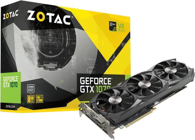 Alt view image 7 of 8 - ZOTAC GeForce GTX 1070 8GB GDDR5 PCI Express 3.0 SLI Support Graphics Card ZT-P10700I-10P