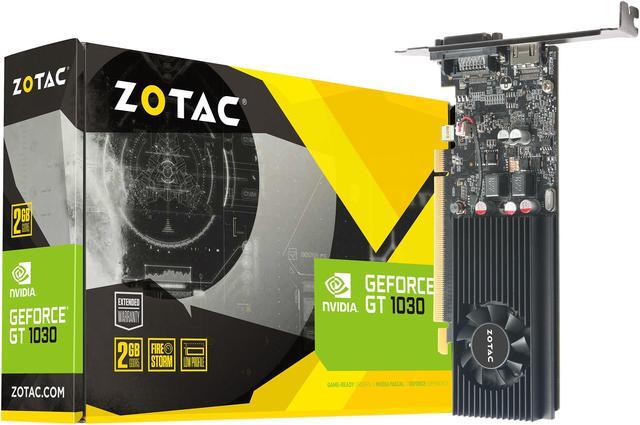 Alt view image 7 of 9 - ZOTAC GeForce GT 1030 2GB GDDR5 64-bit PCIe 3.0 DirectX 12 HDCP Ready Low Profile Video Card ZT-P10300A-10L
