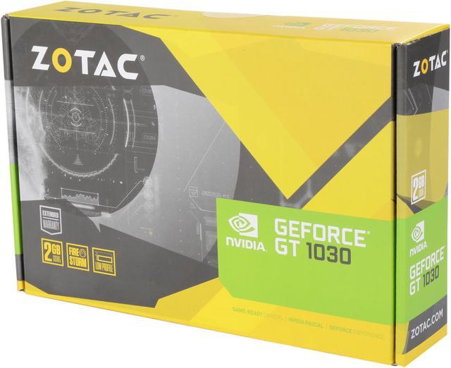 Alt view image 9 of 9 - ZOTAC GeForce GT 1030 2GB GDDR5 64-bit PCIe 3.0 DirectX 12 HDCP Ready Low Profile Video Card ZT-P10300A-10L