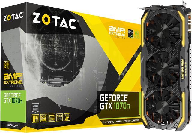 Alt view image 7 of 8 - ZOTAC GeForce GTX 1070 Ti 8GB GDDR5 PCI Express 3.0 SLI Support Graphics Card ZT-P10710B-10P