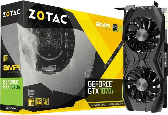 Alt view image 7 of 8 - ZOTAC GeForce GTX 1070 Ti 8GB GDDR5 PCI Express 3.0 SLI Support Graphics Card ZT-P10710C-10P