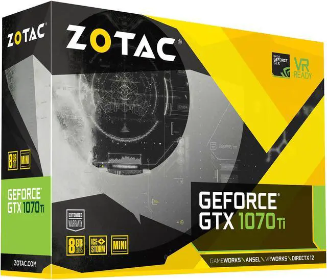 Alt view image 7 of 7 - ZOTAC GeForce GTX 1070 Ti 8GB GDDR5 PCI Express 3.0 Graphics Card ZT-P10710G-10P