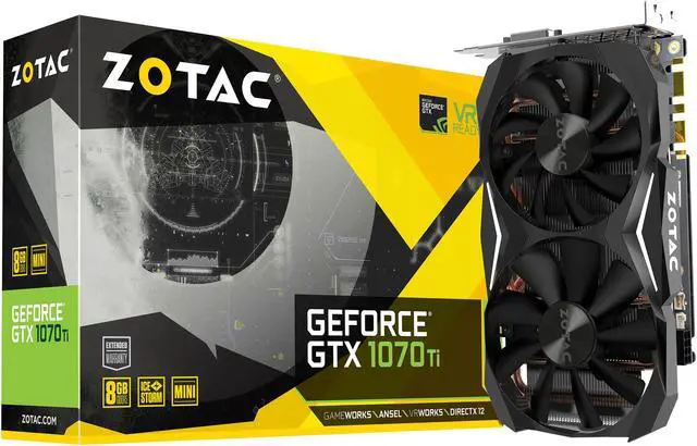 Alt view image 6 of 7 - ZOTAC GeForce GTX 1070 Ti 8GB GDDR5 PCI Express 3.0 Graphics Card ZT-P10710G-10P