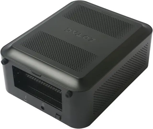 Alt view image 2 of 11 - ZOTAC AMP BOX MINI PCIe to Thunderbolt 3 Compact External Enclosure Supports PCIe Device Up to 200mm/ 7.87" Length and 150W Power (ZT-TBT3M-180-BB-US)