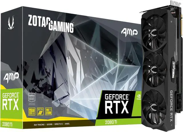 Alt view image 8 of 8 - ZOTAC GAMING GeForce RTX 2080 Ti AMP 11GB GDDR6 352-bit Gaming Graphics Card, Active Fan Control, Metal Backplate, Spectra Lighting (ZT-T20810D-10P)