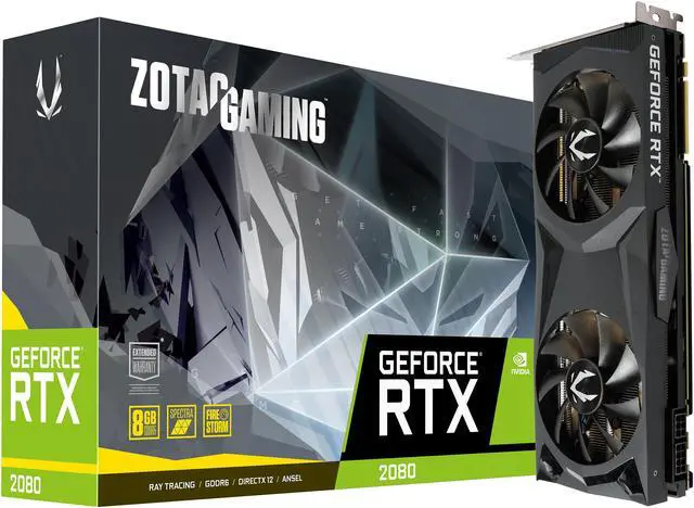 Alt view image 7 of 8 - ZOTAC GAMING GeForce RTX 2080 Twin Fan 8GB GDDR6 256-bit Gaming Graphics Card, IceStorm 2.0 Cooling, Active Fan Control, Metal Backplate, Spectra Lighting, ZT-T20800G-10P