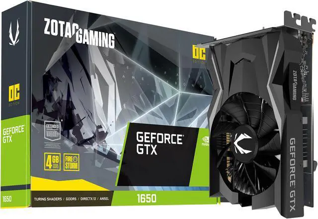 Alt view image 6 of 8 - ZOTAC GAMING GeForce GTX 1650 OC 4GB GDDR5 128-bit Gaming Graphics Card, Super Compact, ZT-T16500F-10L