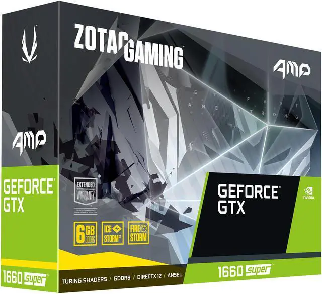 Alt view image 8 of 9 - ZOTAC GAMING GeForce GTX 1660 SUPER AMP 6GB GDDR6 192-bit Gaming Graphics Card, Super Compact, IceStorm 2.0 Cooling, Wraparound Metal Backplate - ZT-T16620D-10M