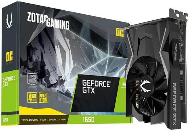 Alt view image 8 of 9 - ZOTAC GAMING GeForce GTX 1650 OC 4GB GDDR6 128-bit Gaming Graphics Card, Super Compact, ZT-T16520F-10L