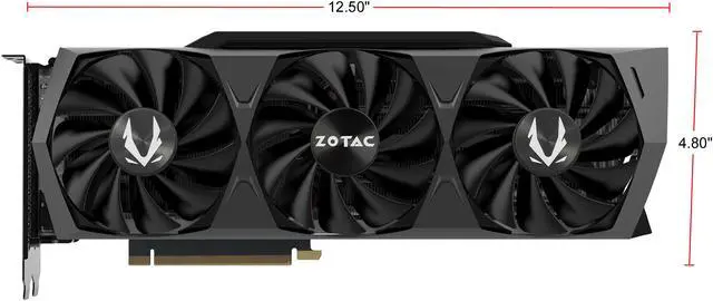 Alt view image 2 of 10 - ZOTAC GAMING GeForce RTX 3080 Trinity 10GB GDDR6X 320-bit 19 Gbps PCIE 4.0 Gaming Graphics Card, IceStorm 2.0 Advanced Cooling, SPECTRA 2.0 RGB Lighting, ZT-A30800D-10P