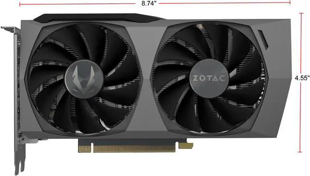 Alt view image 2 of 9 - ZOTAC GAMING GeForce RTX 3060 Ti Twin Edge OC 8GB GDDR6 256-bit 14 Gbps PCIE 4.0 Gaming Graphics Card, IceStorm 2.0 Advanced Cooling, Active Fan Control, FREEZE Fan Stop ZT-A30610H-10M