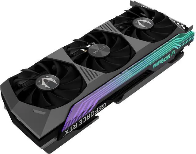 Alt view image 6 of 7 - ZOTAC GAMING GeForce RTX 3080 AMP Holo 10GB GDDR6X 320-bit 19 Gbps PCIE 4.0 Gaming Graphics Card, HoloBlack, IceStorm 2.0 Advanced Cooling, SPECTRA 2.0 RGB Lighting, ZT-A30800F-10P