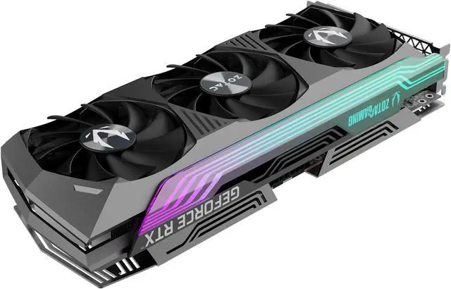 Alt view image 6 of 7 - ZOTAC GAMING GeForce RTX 3070 Ti AMP Holo 8GB GDDR6X 256-bit 19 Gbps PCIE 4.0 Gaming Graphics Card, HoloBlack, IceStorm 2.0 Advanced Cooling, SPECTRA 2.0 RGB Lighting, ZT-A30710F-10P