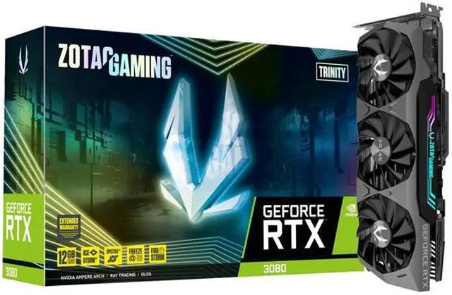 Alt view image 9 of 10 - ZOTAC GAMING GeForce RTX 3080 Trinity LHR 12GB GDDR6X 384-bit 19 Gbps PCIE 4.0 Gaming Graphics Card, IceStorm 2.0 Advanced Cooling, SPECTRA 2.0 RGB Lighting, ZT-A30820D-10PLHR
