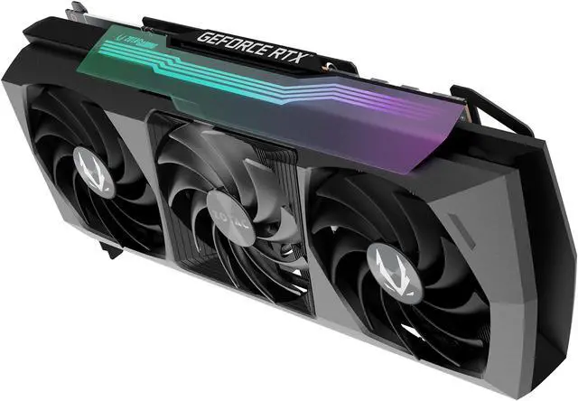 Alt view image 7 of 12 - ZOTAC AMP Extreme Holo GeForce RTX 3070 Ti 8GB GDDR6X PCI Express 4.0 ATX Graphics Card ZT-A30710B-10P