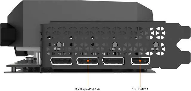 Alt view image 6 of 12 - ZOTAC AMP Extreme Holo GeForce RTX 3070 Ti 8GB GDDR6X PCI Express 4.0 ATX Graphics Card ZT-A30710B-10P