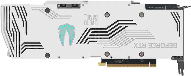 Alt view image 7 of 10 - ZOTAC GAMING GeForce RTX 3080 Trinity OC White Edition LHR 10GB GDDR6X PCI Express 4.0 ATX Video Card ZT-A30800K-10PLHR