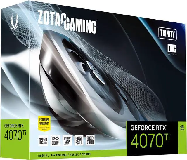 Alt view image 8 of 9 - ZOTAC GAMING GeForce RTX 4070 Ti Trinity OC DLSS 3 12GB GDDR6X 192-bit 21 Gbps PCIE 4.0 Gaming Graphics Card, IceStorm 2.0 Advanced Cooling, SPECTRA 2.0 RGB Lighting, ZT-D40710J-10P