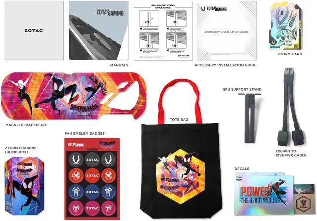 Alt view image 2 of 6 - Zotac Gaming Geforce RTX 4070 Amp Airo Spider-man: Across the Spider-Verse Bundle ZT-D40700F-10SMP