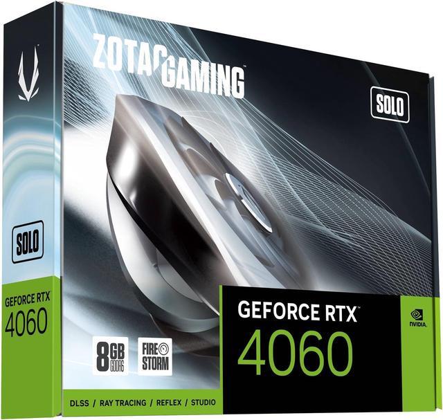 Alt view image 8 of 9 - ZOTAC GAMING GeForce RTX 4060 8GB Solo DLSS 3 8GB GDDR6 128-bit 17 Gbps PCIE 4.0 Super Compact Gaming Graphics Card, ZT-D40600G-10L