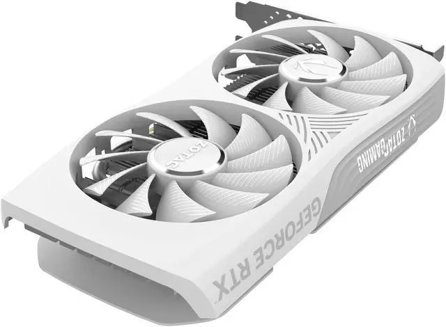 Alt view image 4 of 9 - ZOTAC GAMING GeForce RTX 4060 8GB Twin Edge OC White Edition DLSS 3 8GB GDDR6 128-bit 17 Gbps PCIE 4.0 Compact Gaming Graphics Card, ZT-D40600Q-10M