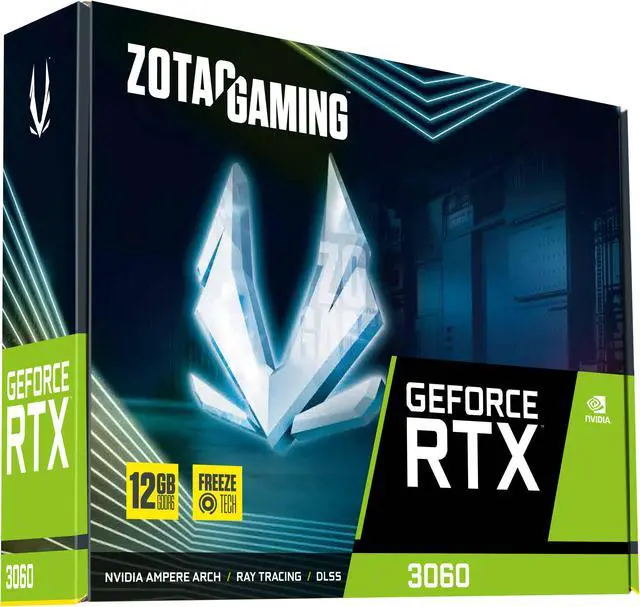 Alt view image 7 of 8 - ZOTAC GAMING GeForce RTX 3060 12GB GDDR6 192-bit 15 Gbps PCIE 4.0 Compact Gaming Graphics Card, Active Fan Control, FREEZE fan stop, ZT-A30600P-10M