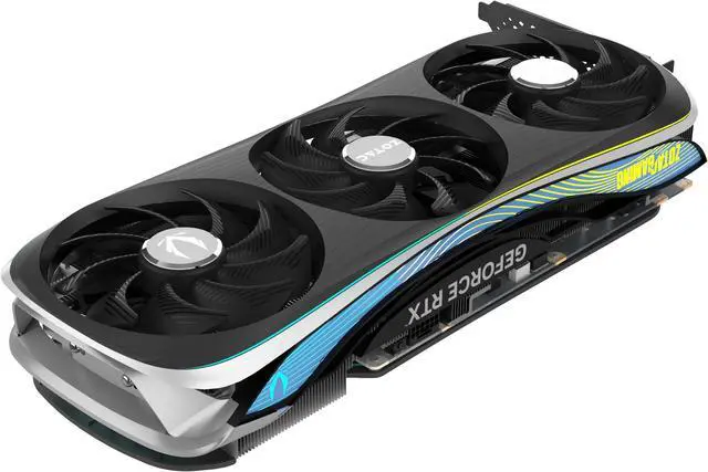 Alt view image 5 of 9 - ZOTAC GAMING GeForce RTX 4080 SUPER AMP Extreme AIRO DLSS 3 16GB GDDR6X 256-bit 23 Gbps PCIE 4.0 Gaming Graphics Card, IceStorm 2.0 Advanced Cooling, SPECTRA 2.0 ARGB Lighting, ZT-D40820B-10P