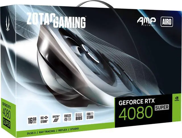 Alt view image 8 of 9 - ZOTAC GAMING GeForce RTX 4080 SUPER AMP Extreme AIRO DLSS 3 16GB GDDR6X 256-bit 23 Gbps PCIE 4.0 Gaming Graphics Card, IceStorm 2.0 Advanced Cooling, SPECTRA 2.0 ARGB Lighting, ZT-D40820B-10P