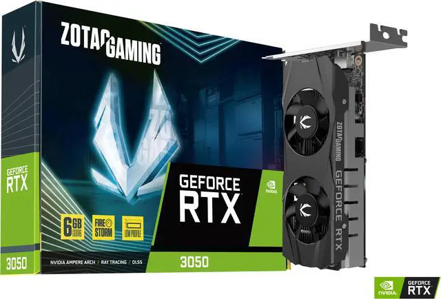 Alt view image 9 of 9 - ZOTAC GAMING GeForce RTX 3050 6GB GDDR6 Low-Profile 96-bit 14 Gbps PCIE 4.0 Super Compact Gaming Graphics Card, ZT-A30510L-10L