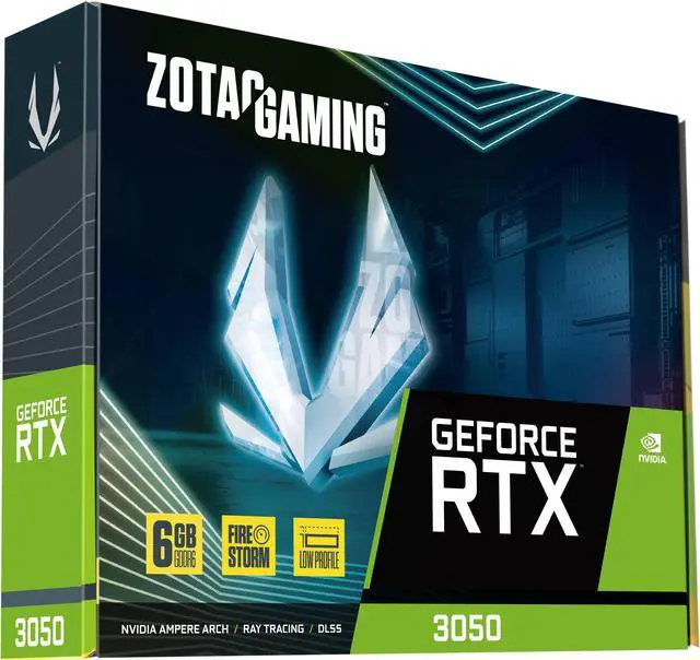 Alt view image 8 of 9 - ZOTAC GAMING GeForce RTX 3050 6GB GDDR6 Low-Profile 96-bit 14 Gbps PCIE 4.0 Super Compact Gaming Graphics Card, ZT-A30510L-10L