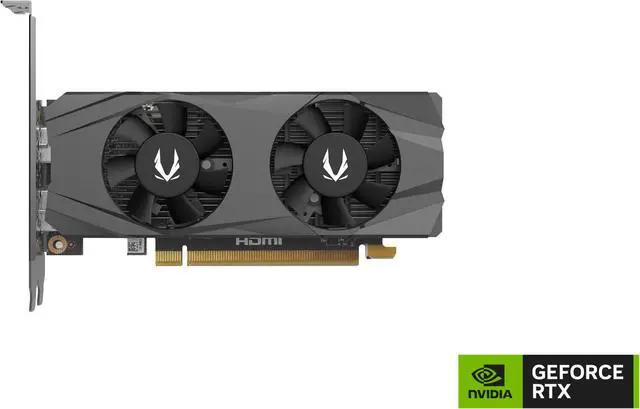 Alt view image 2 of 9 - ZOTAC GAMING GeForce RTX 3050 6GB GDDR6 Low-Profile 96-bit 14 Gbps PCIE 4.0 Super Compact Gaming Graphics Card, ZT-A30510L-10L
