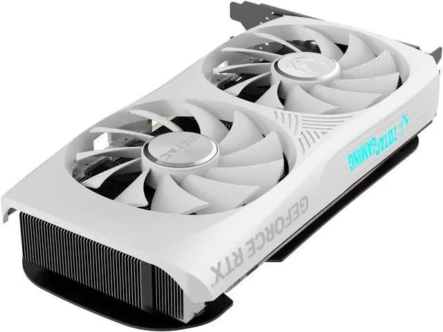 Alt view image 5 of 8 - ZOTAC GAMING GeForce RTX 4070 Twin Edge OC White Edition GDDR6 DLSS 3 12GB GDDR6 192-bit 20 Gbps PCIE 4.0 Compact SFF Gaming Graphics Card, SPECTRA RGB Lighting, ZT-D40740Q-10M