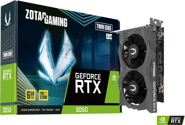 Alt view image 6 of 8 - ZOTAC Twin Edge OC RTX 3050 6GB GeForce RTX 3050 Graphics Card ZT-A30510H-10L