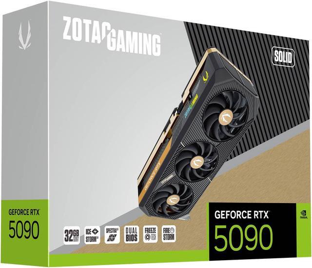 Alt view image 7 of 8 - ZOTAC Gaming SOLID GeForce RTX 5090 32GB 512-Bit GDDR7 PCI Express 5.0 x16 DLSS 4.0 Graphics Card ZT-B50900D-10P