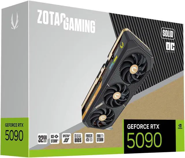 Alt view image 8 of 8 - ZOTAC SOLID OC GeForce RTX 5090 32GB 512-Bit GDDR7 PCI Express 5.0 x16 DLSS 4.0 Video Card ZT-B50900J-10P