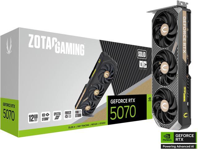 Alt view image 7 of 8 - ZOTAC Solid OC GeForce RTX 5070 12GB 192-Bit GDDR7 PCI Express 5.0 DLSS 4.0 Graphics Card ZOTAC GAMING ZT-B50700J-10P
