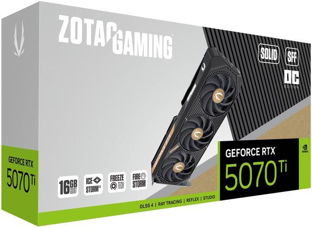 Alt view image 8 of 8 - ZOTAC SOLID SFF OC GeForce RTX 5070 Ti 16GB 256-Bit GDDR7 DLSS 4.0 PIC-Express 5.0 Graphics Card ZT-B50710J3-10P