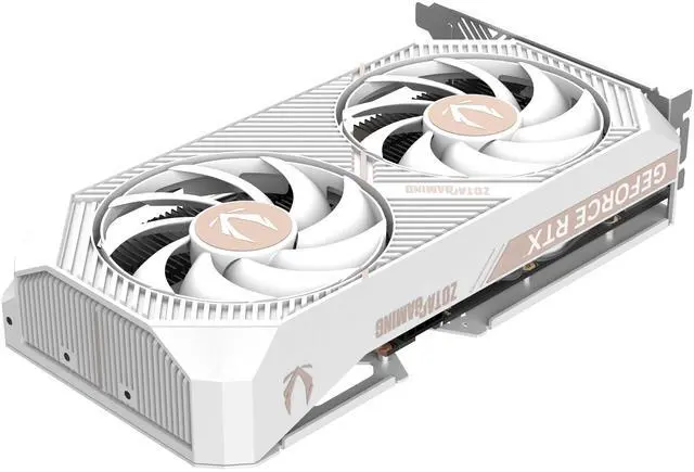 Alt view image 2 of 8 - ZOTAC Twin Edge OC White Edition GeForce RTX 5050 8GB GDDR6 PCI Express 5.0 x8 ATX Graphics Card GeForce RTX 5050 Twin Edge OC White ZT-B50500Q-10M