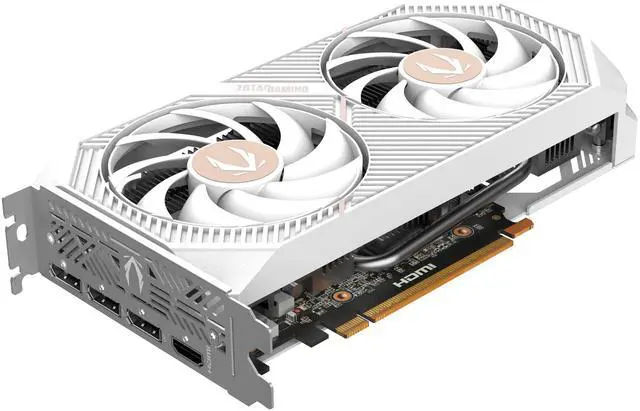 Alt view image 3 of 8 - ZOTAC Twin Edge OC White Edition GeForce RTX 5050 8GB GDDR6 PCI Express 5.0 x8 ATX Graphics Card GeForce RTX 5050 Twin Edge OC White ZT-B50500Q-10M