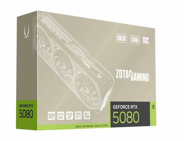 Alt view image 8 of 9 - ZOTAC GAMING GeForce RTX 5080 SOLID CORE OC 20th Anniversary Edition