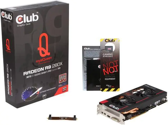 Alt view image 6 of 6 - Club 3D royalQueen Radeon R9 280X 3GB GDDR5 PCI Express 3.0 x16 CrossFireX Support Graphics Card CGAX-R928X7