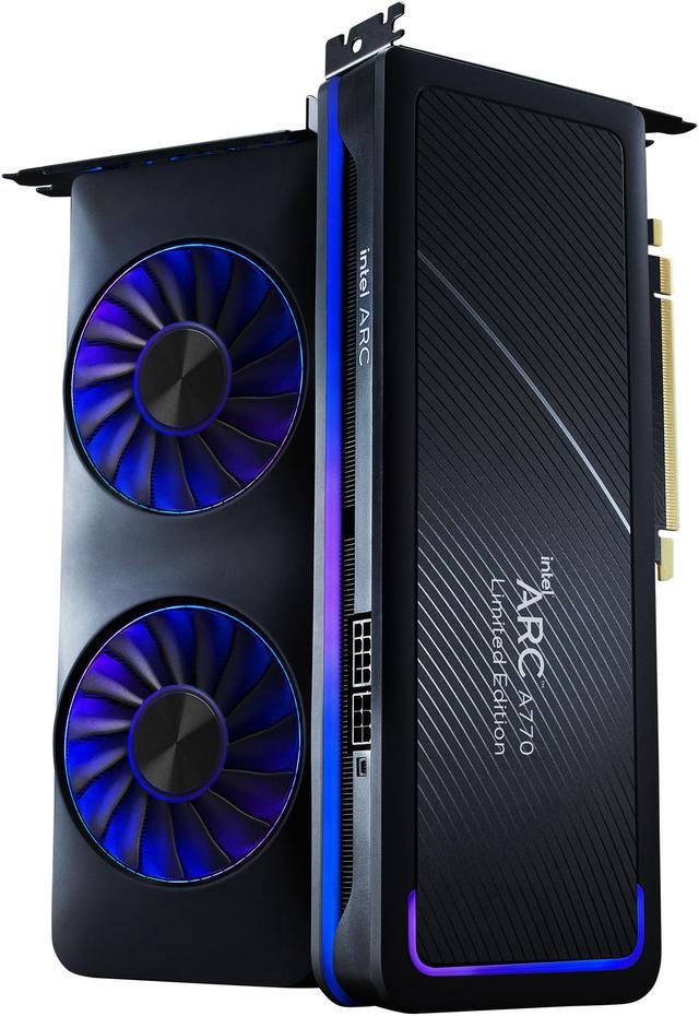Alt view image 2 of 7 - Intel Arc A770 Limited Edition 16GB PCI Express 4.0 Graphics Card 21P01J00BA