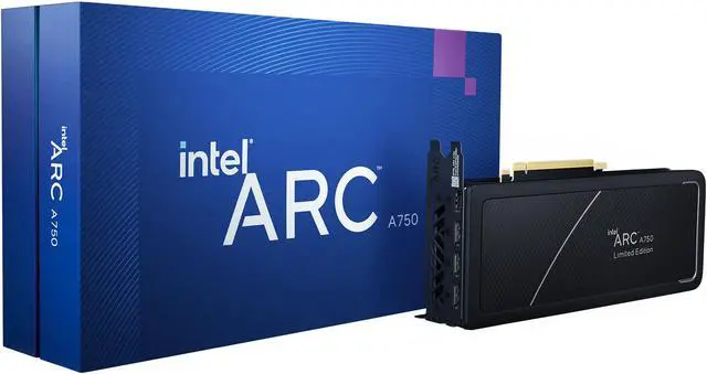 Alt view image 6 of 7 - Intel Arc A750 Limited Edition 8GB PCI Express 4.0 Graphics Card 21P02J00BA
