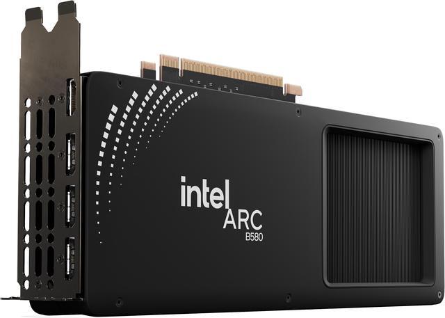 Alt view image 4 of 13 - Intel Arc B580 12GB 192 Bit GDDR6 456Gb/s 20 XE Cores, 20 Ray Tracking units, Up to 8K Resolution at 120Hz HDR, Intel ARC B580 Limited Edition Battlemage Graphics Card