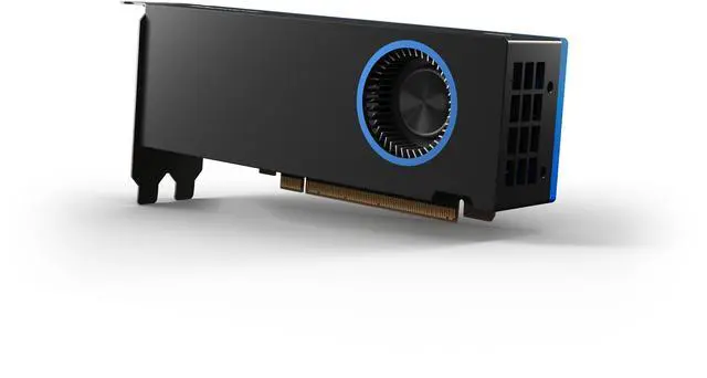 Alt view image 2 of 13 - Intel Arc Pro B50 16GB 128-bit GDDR6 PCI Express 5.0 x8 AI and RT Workstation SFF Graphics Card