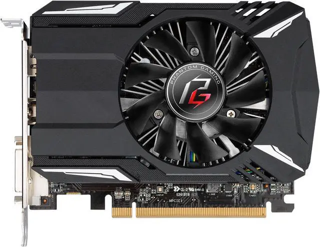 Alt view image 2 of 8 - ASRock Phantom Gaming Radeon RX 550 2GB GDDR5 PCI Express 3.0 x16 (Uses x8) Graphics Card RX550 2G